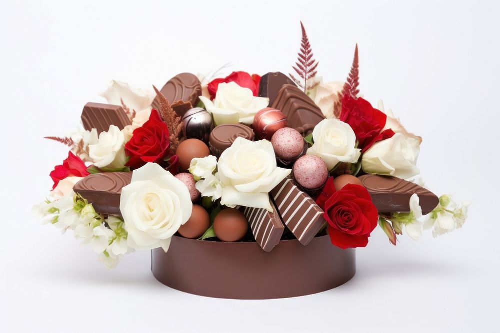 Chocolate arrangement dessert flower.