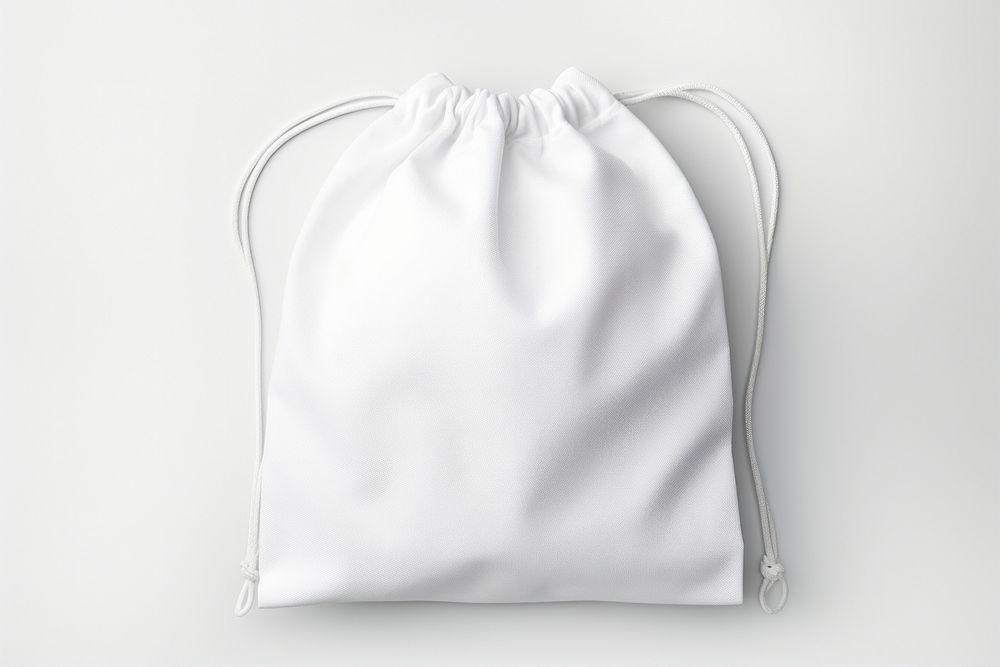 Drawstring bag  handbag white accessories.