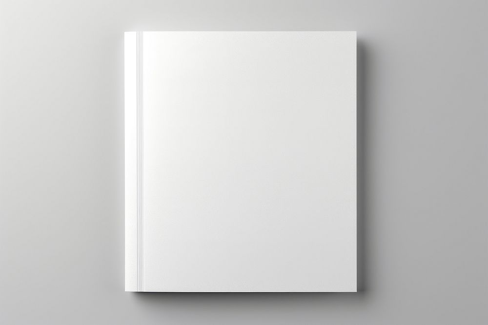 Presentation folder  paper white gray.
