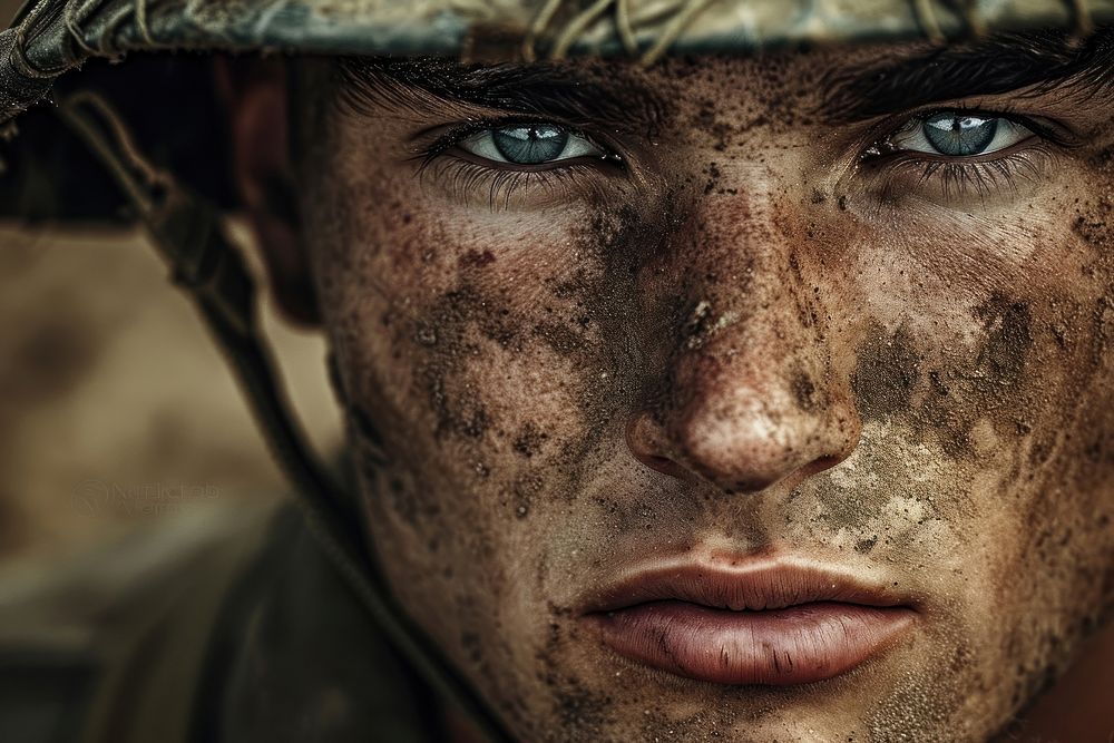 Portrait soldier adult photo.