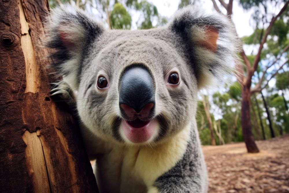 Animal koala wildlife mammal.
