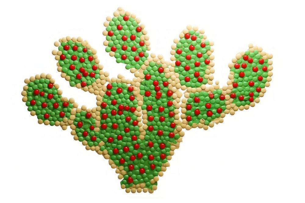  Cactus jewelry food white background. AI generated Image by rawpixel.