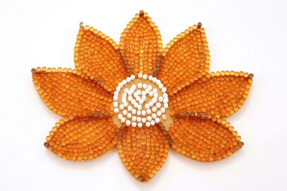  Lotus jewelry brooch bead. AI generated Image by rawpixel.