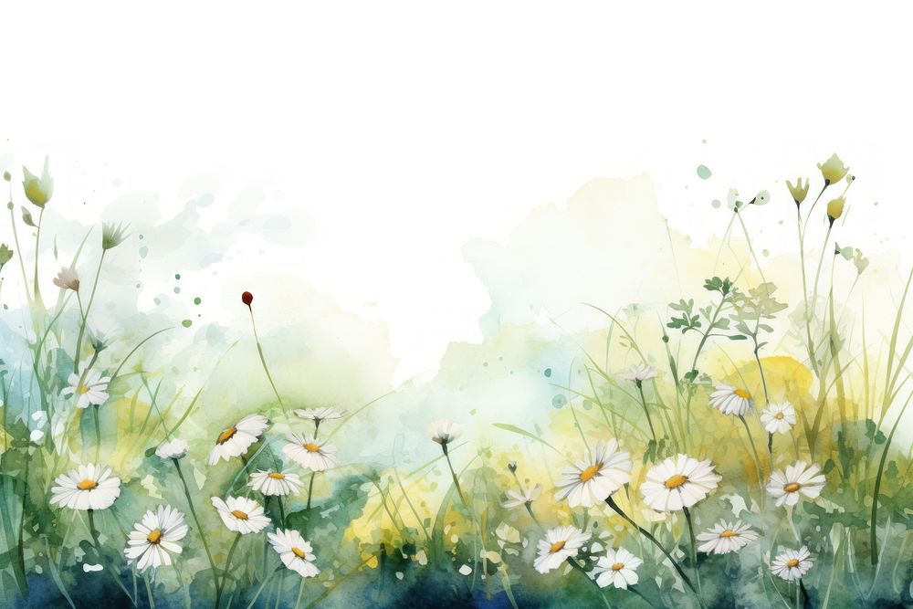 White flower garden painting outdoors nature.
