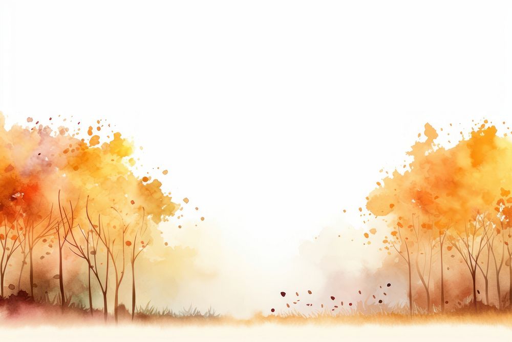 Autumn trees outdoors painting nature.