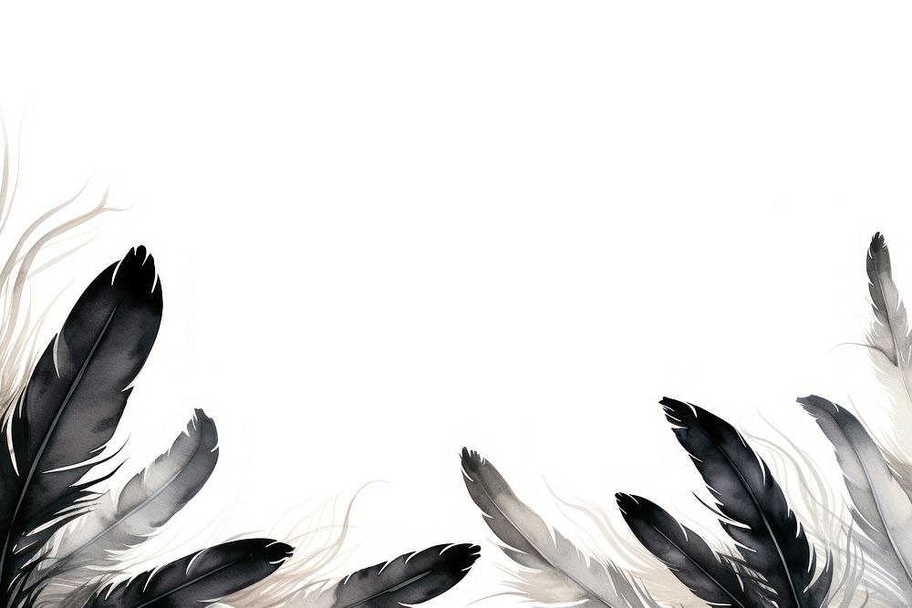 Black feathers pattern lightweight backgrounds.