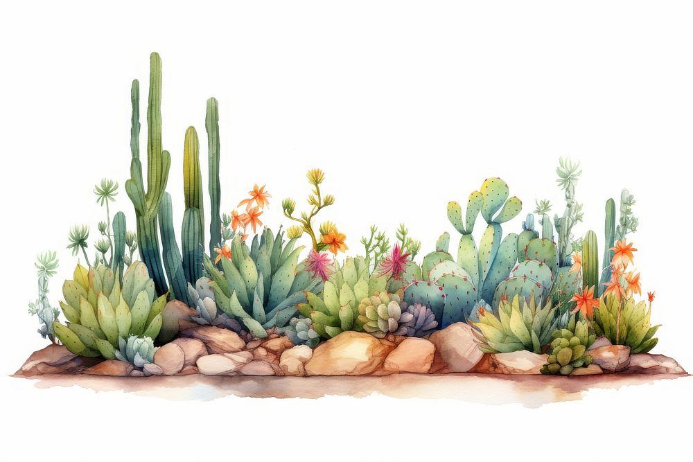 Cactus plant land tranquility.