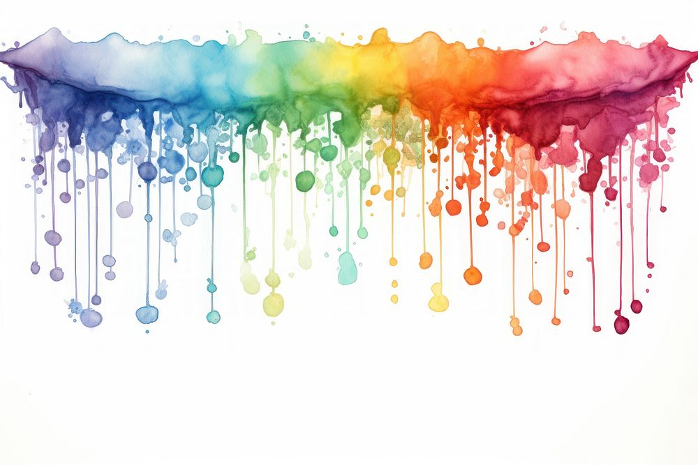 Rainbow elements paint backgrounds creativity.