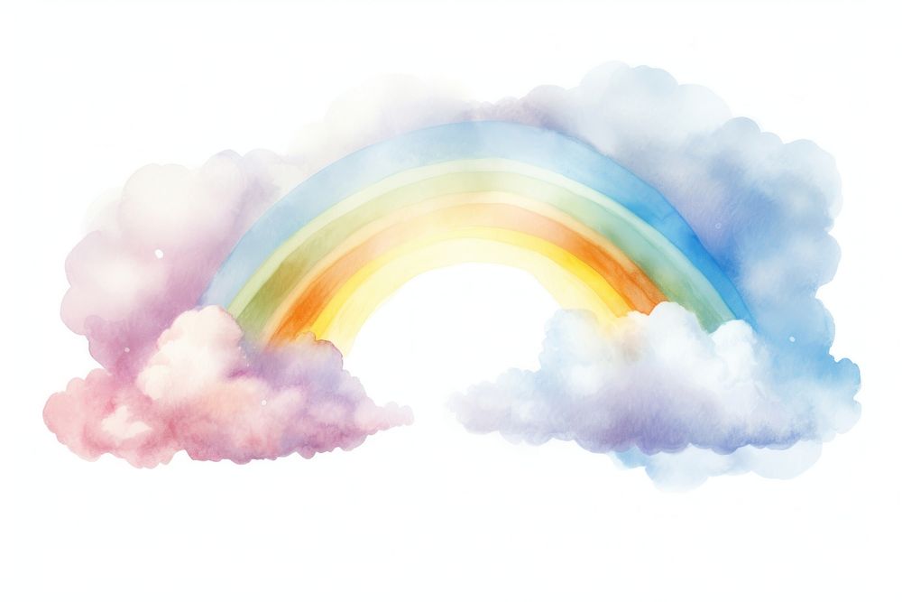 Rainbow nature cloud sky.