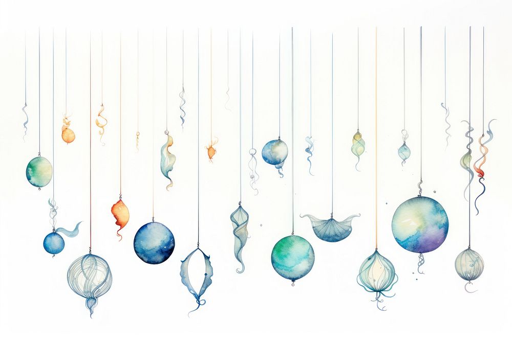 Sea elements hanging earring accessories.