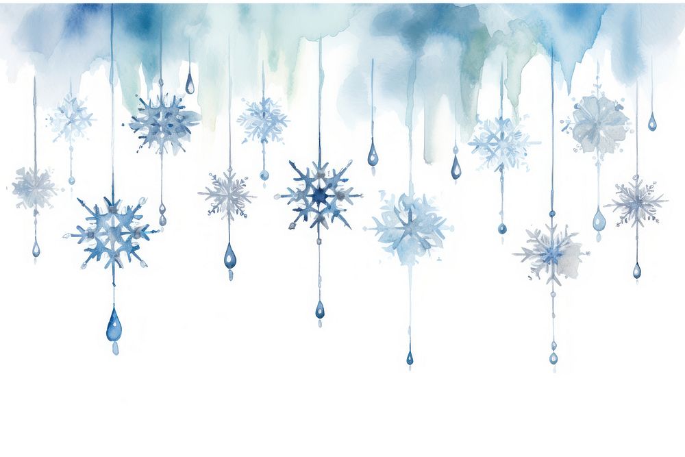 Snowflakes hanging celebration backgrounds.