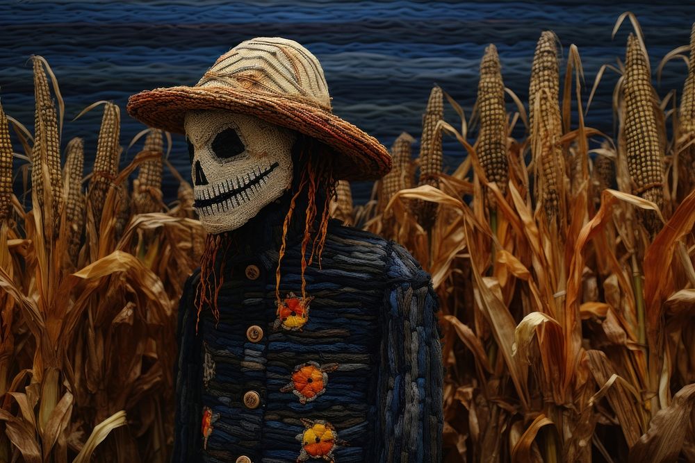 Corn scarecrow outdoors land. | Free Photo - rawpixel