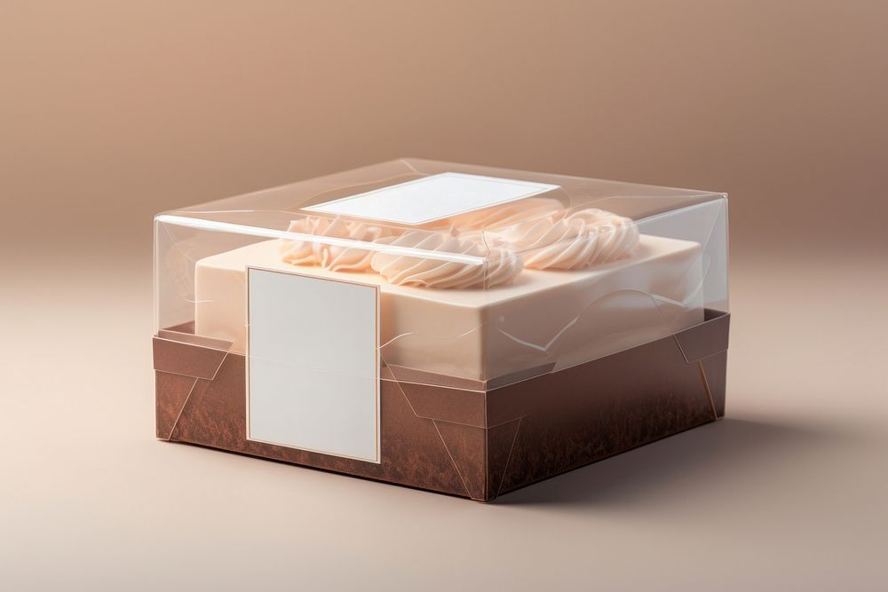 Cake box packaging  studio shot still life container.