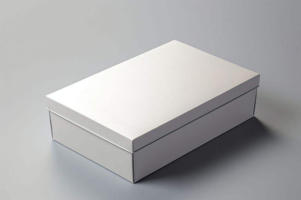 Magnetic box packaging  simplicity gray gray background.
