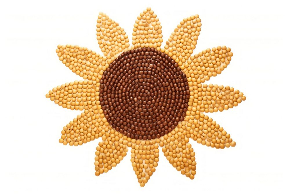  Sunflower art white background accessories. AI generated Image by rawpixel.