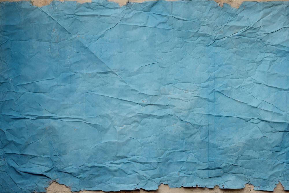 Blue paper Wrinkled backgrounds wrinkled.