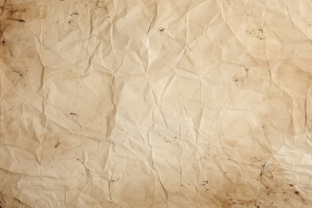 Crumpled paper texture Faded paper backgrounds old weathered.