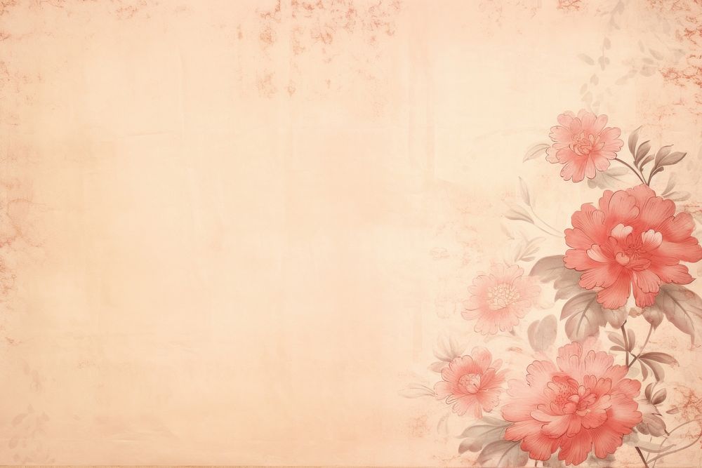 Flower Washi Faded paper backgrounds pattern texture.