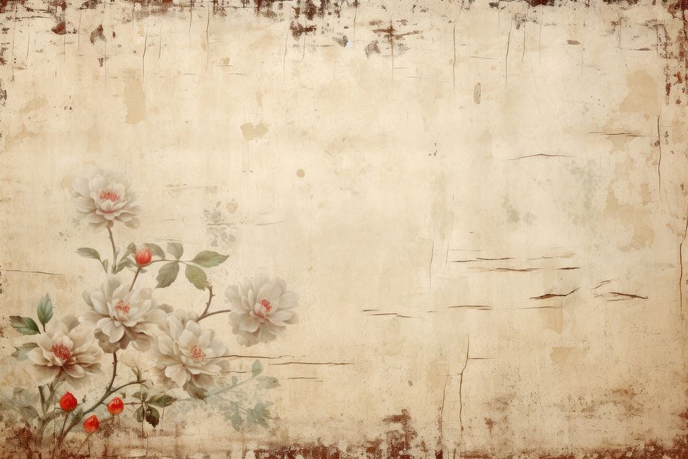Flower paper distressed architecture backgrounds.