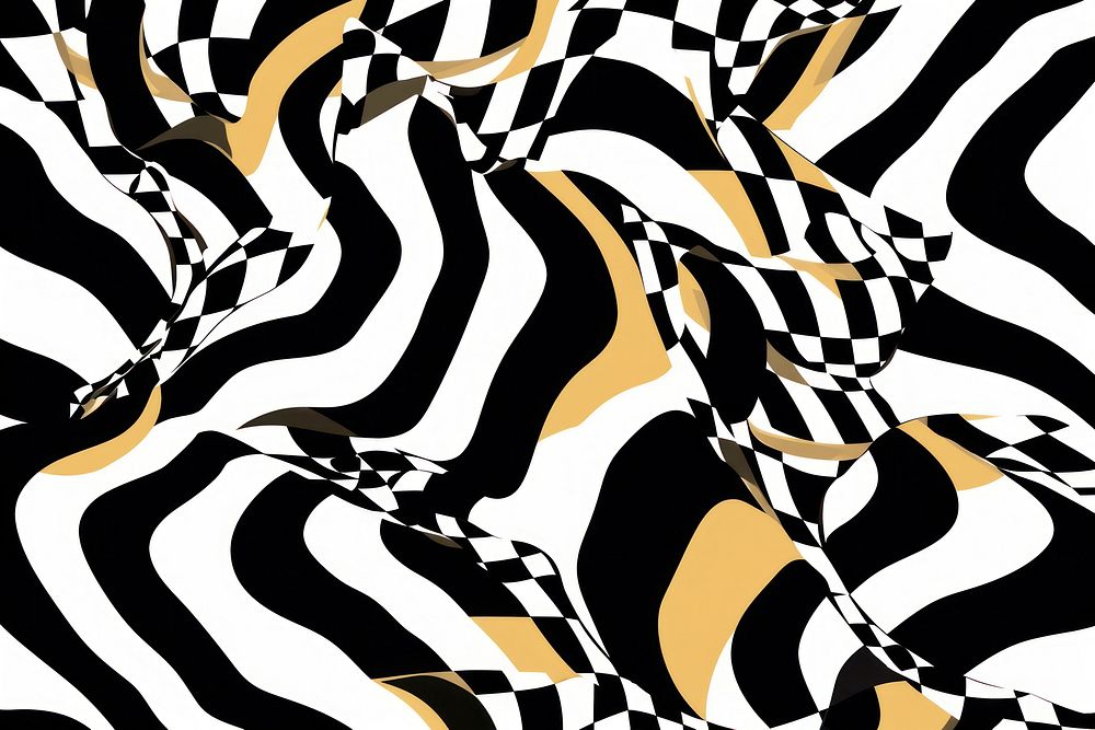  Tiger pattern abstract line. AI generated Image by rawpixel.