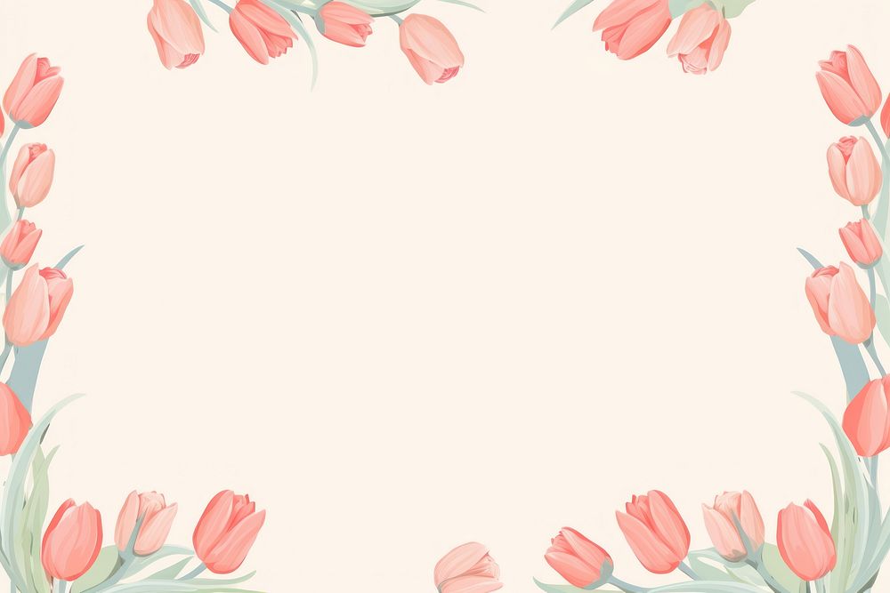 Tulip backgrounds pattern flower. AI generated Image by rawpixel.