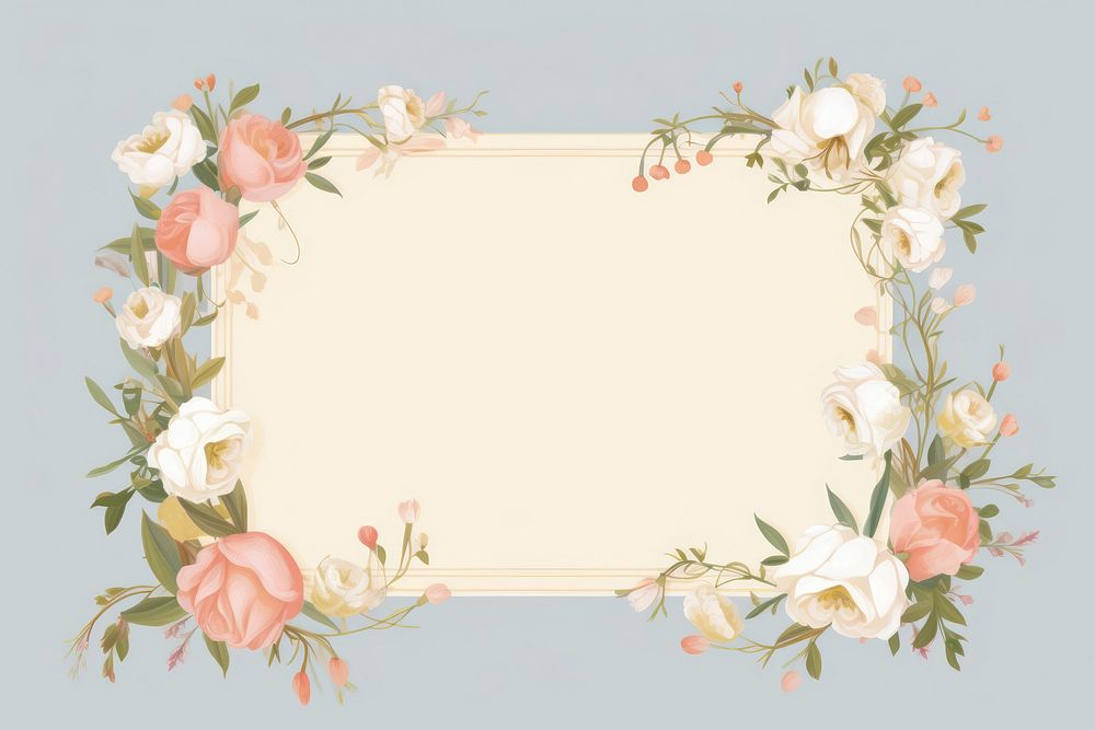 Wedding flower frame plant rose clapperboard. AI generated Image by rawpixel.