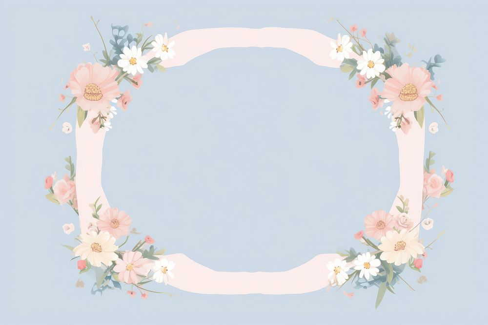 Wedding flower frame pattern plant fragility. AI generated Image by rawpixel.