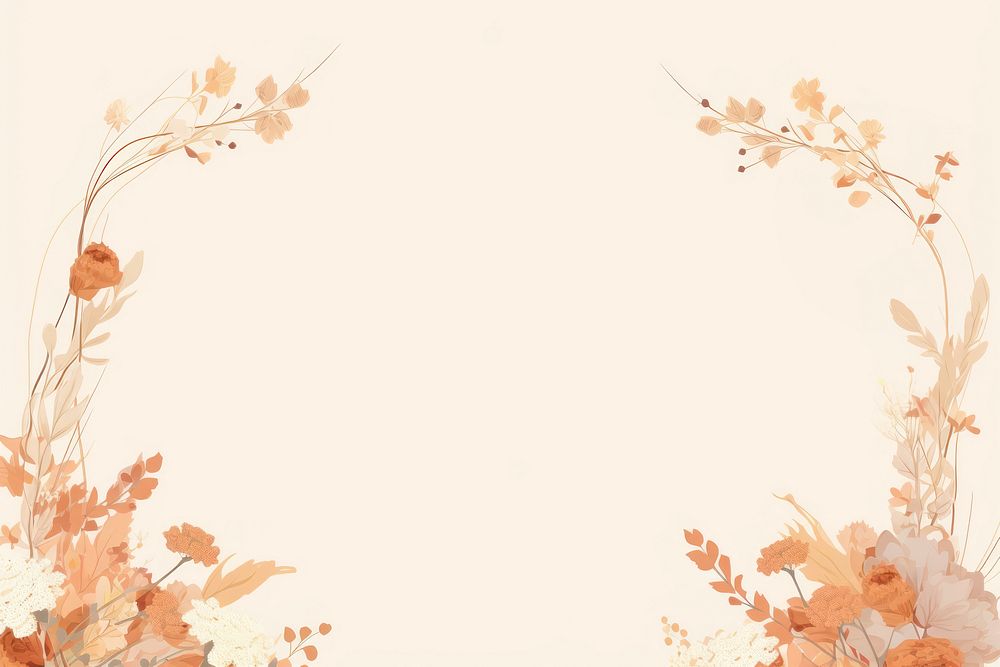 Dried flower frame backgrounds pattern celebration. AI generated Image by rawpixel.