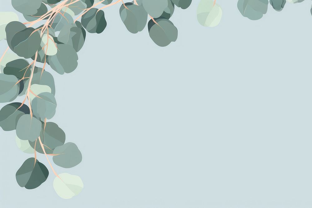 Eucalyptus frame backgrounds pattern plant. AI generated Image by rawpixel.