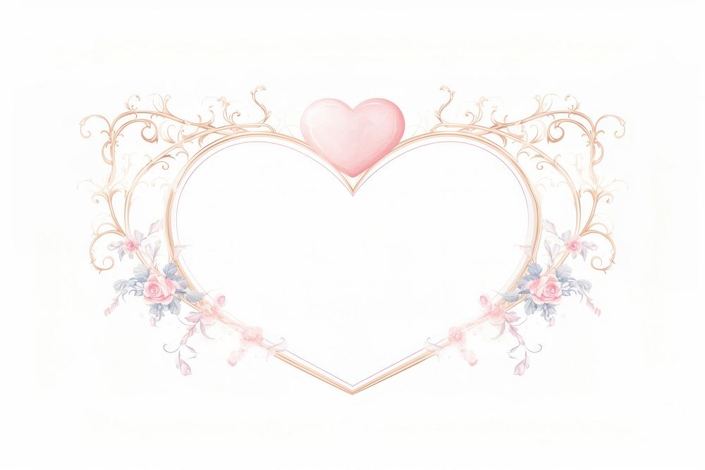 Heart shape frame celebration accessories accessory. AI generated Image by rawpixel.