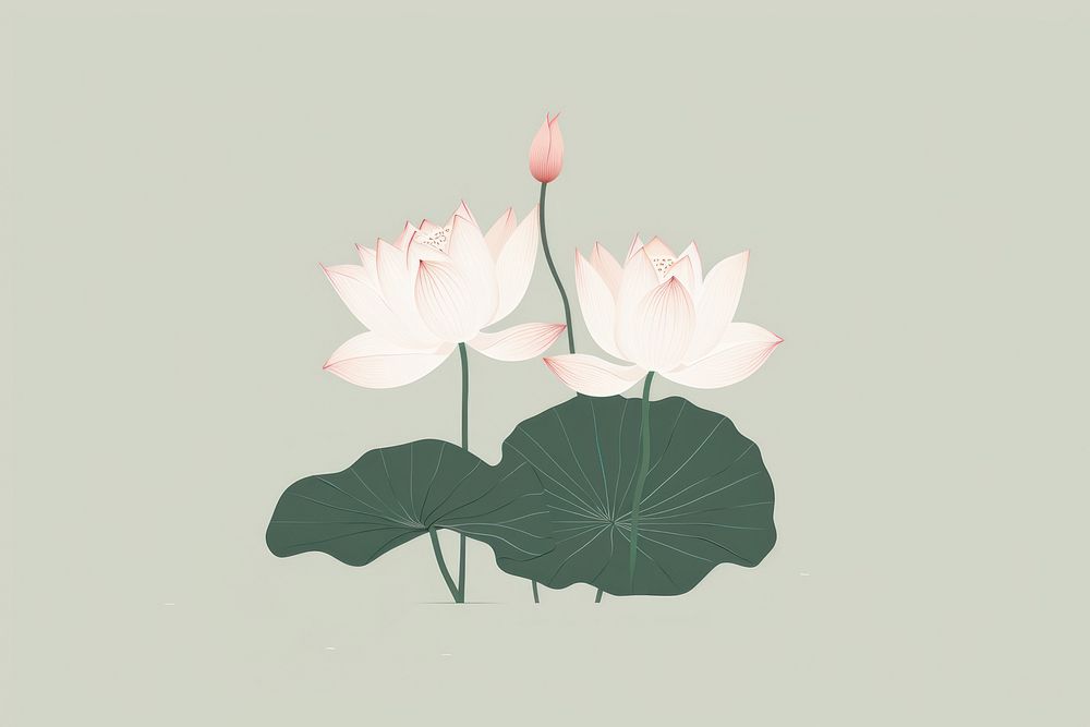 Lotus frame flower plant petal.