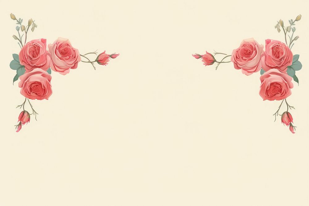 Red rose backgrounds pattern flower. AI generated Image by rawpixel.