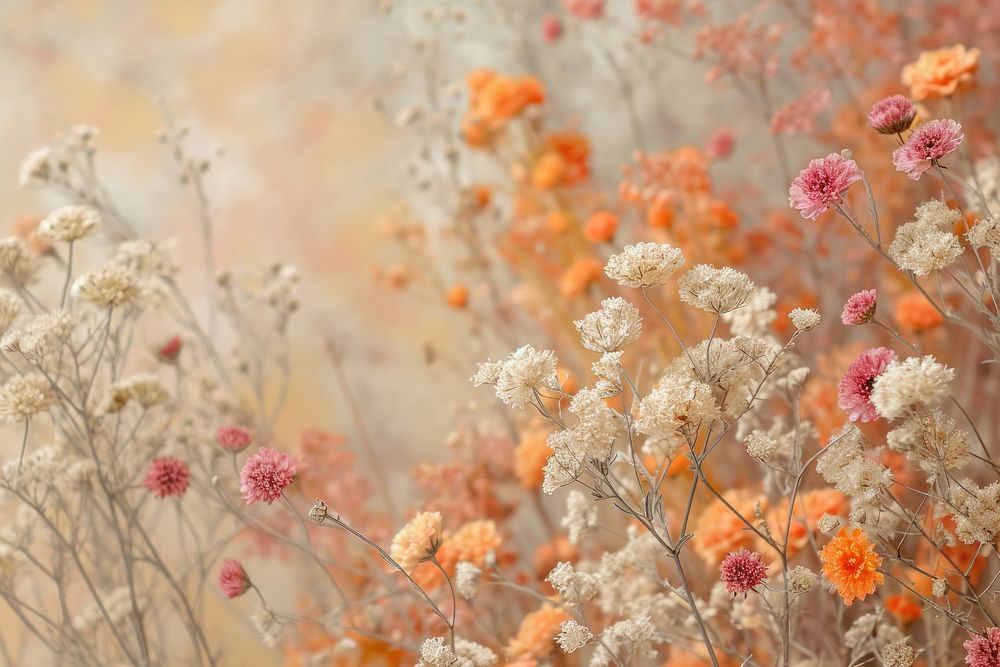 Dried flower background backgrounds outdoors blossom.