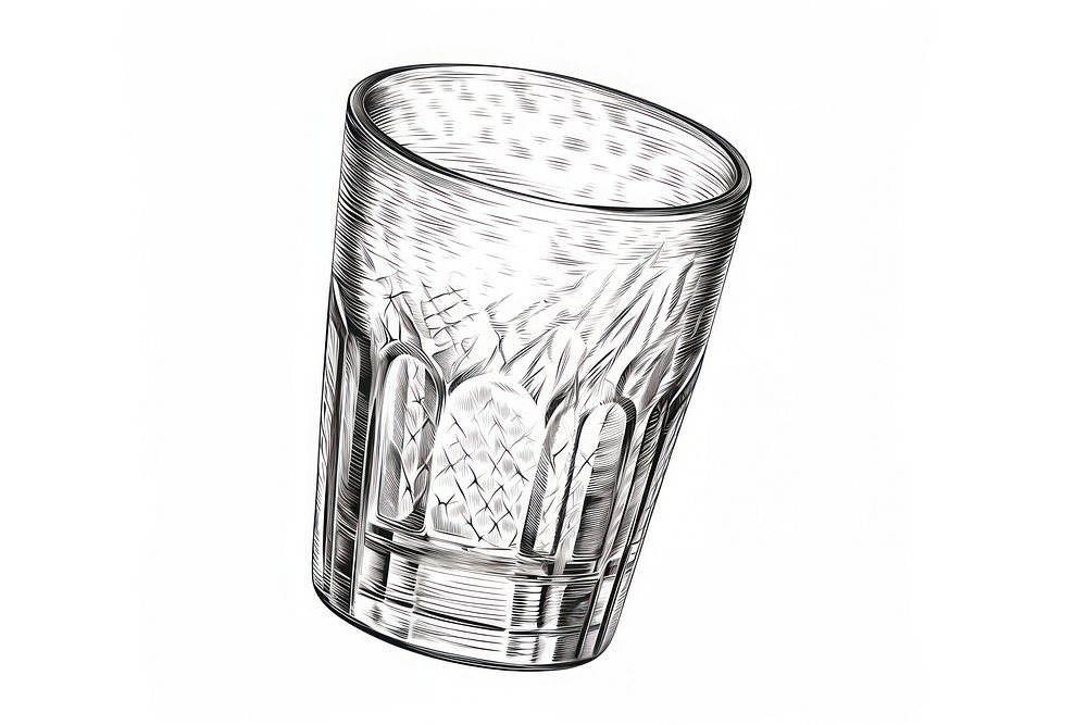  Beer glasses drawing sketch white background. AI generated Image by rawpixel.