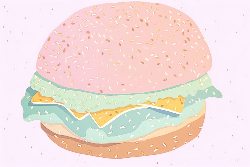 Hamburger food freshness sandwich. AI generated Image by rawpixel.