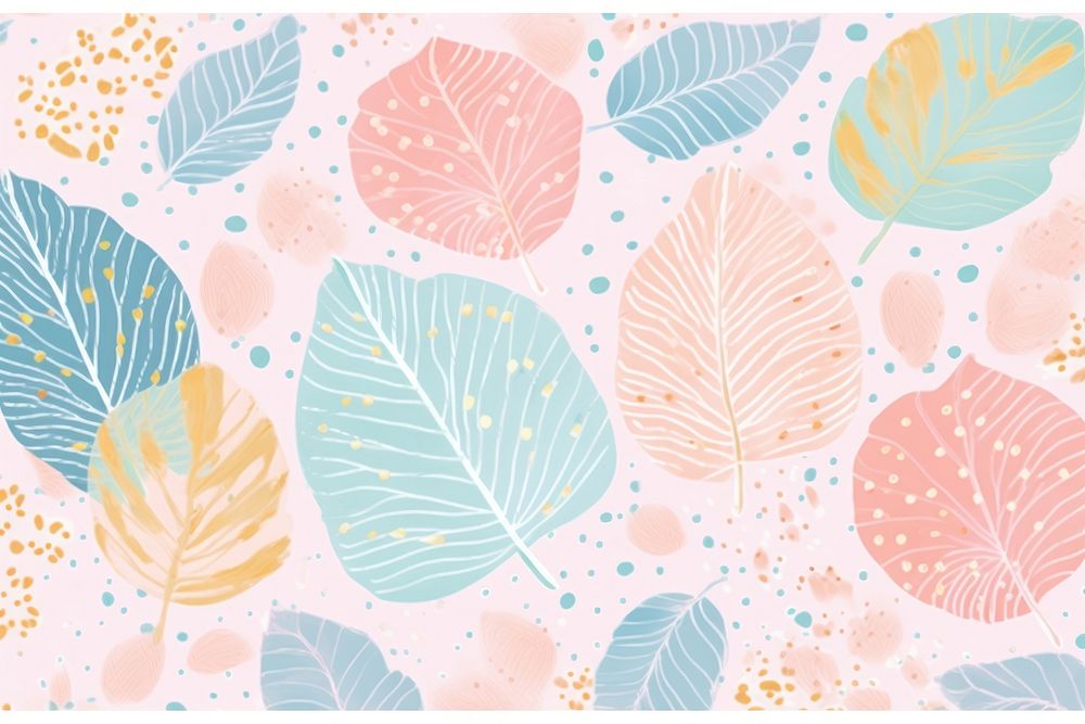 Leaf backgrounds abstract pattern. AI generated Image by rawpixel.