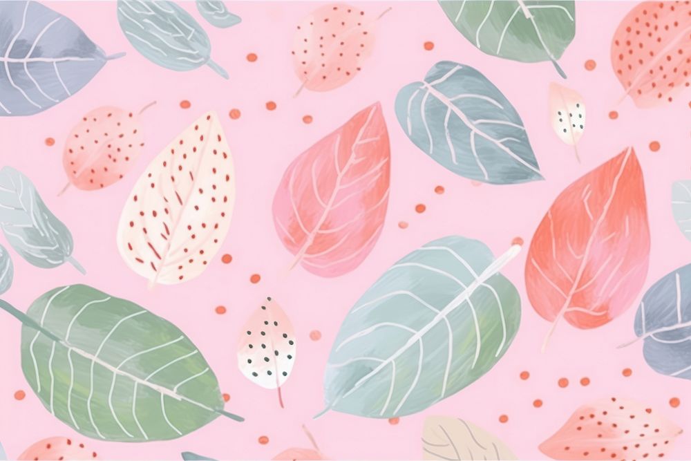 Leaf backgrounds pattern nature. AI generated Image by rawpixel.