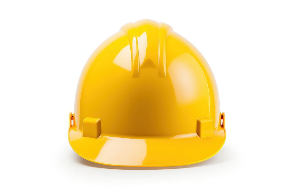 Construction hard hat hardhat helmet yellow.