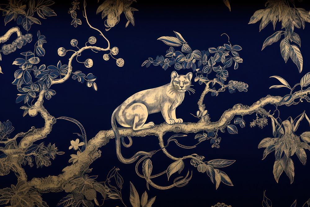 Magnolia wallpaper pattern animal.