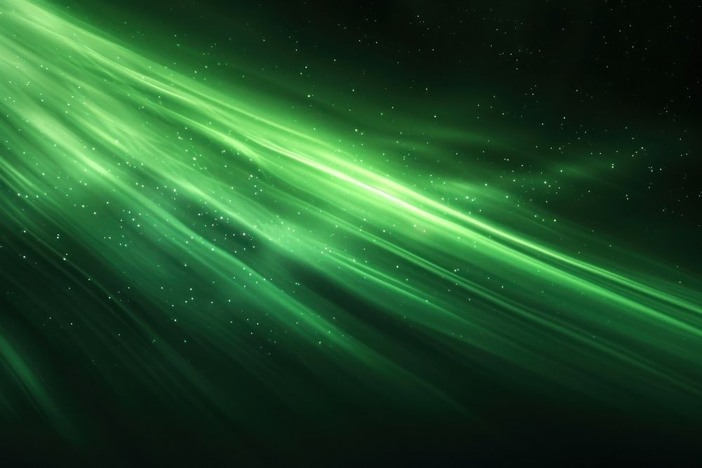 Effect green aurora sunlight reflections backgrounds abstract night.