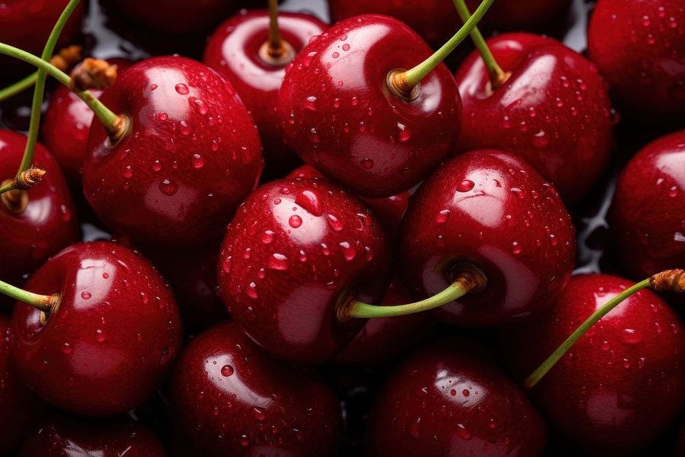  Cherry backgrounds fruit plant. AI generated Image by rawpixel.