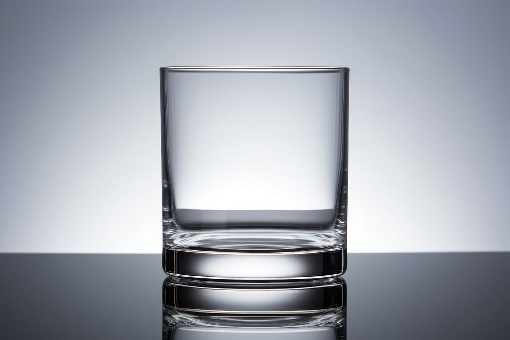 Transparent glass refreshment simplicity drinkware.