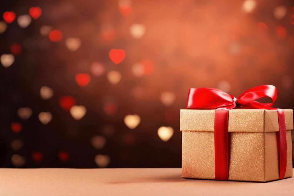 Gift ribbon box red. AI generated Image by rawpixel.