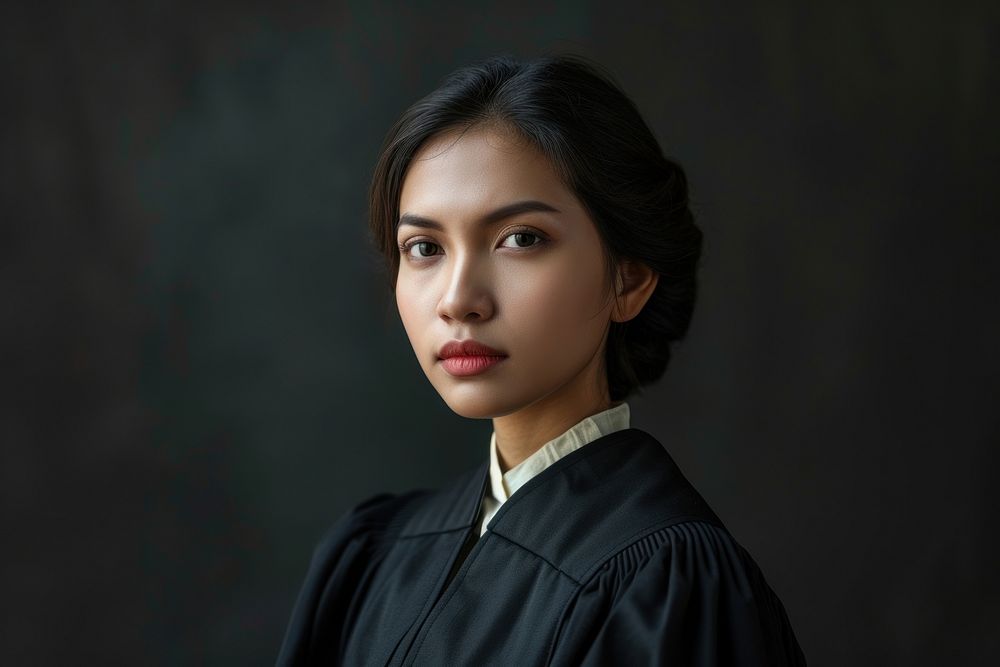 Laos female judge portrait adult photo.
