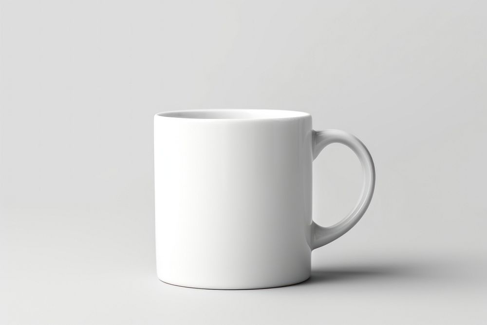 White mug porcelain coffee drink.