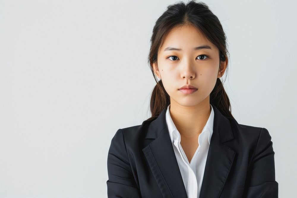 Asian woman in business suits portrait adult photo.