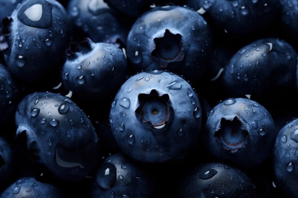  Blueberry backgrounds fruit plant. AI generated Image by rawpixel.