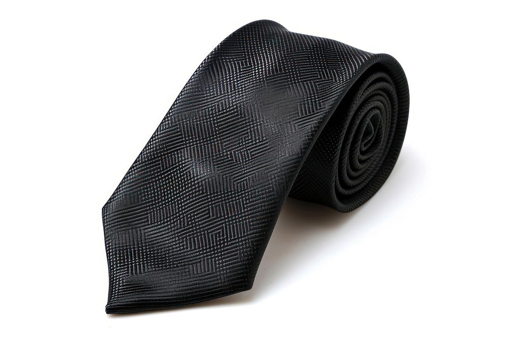 Black business neck tie necktie white background accessories.