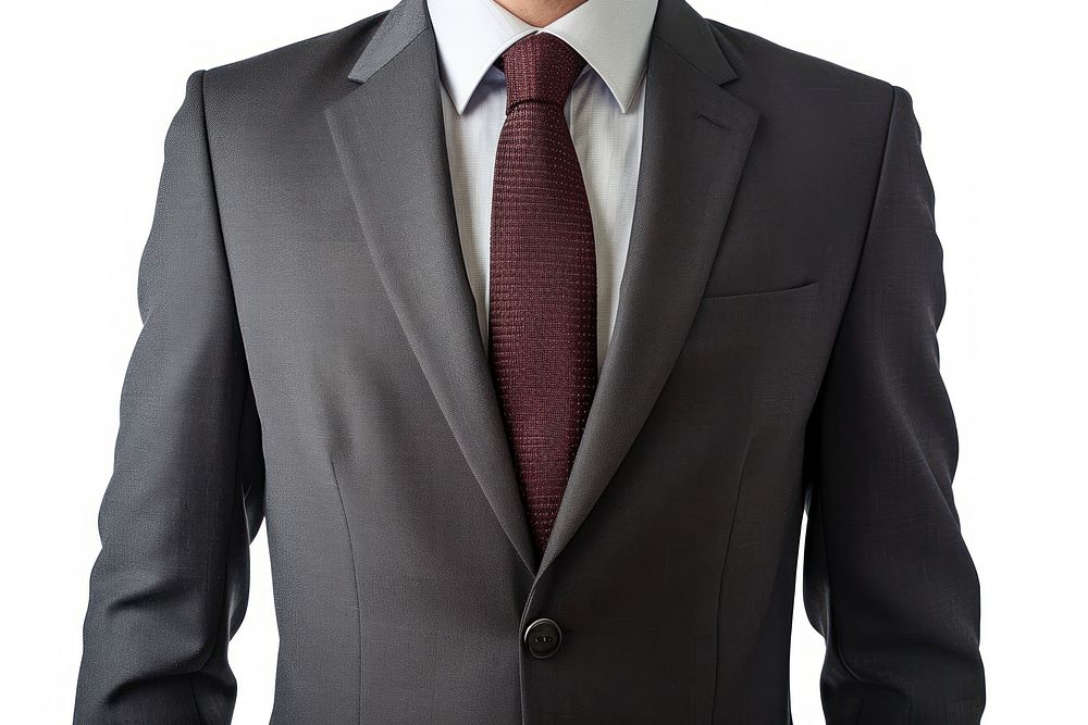 Business suit necktie blazer jacket.