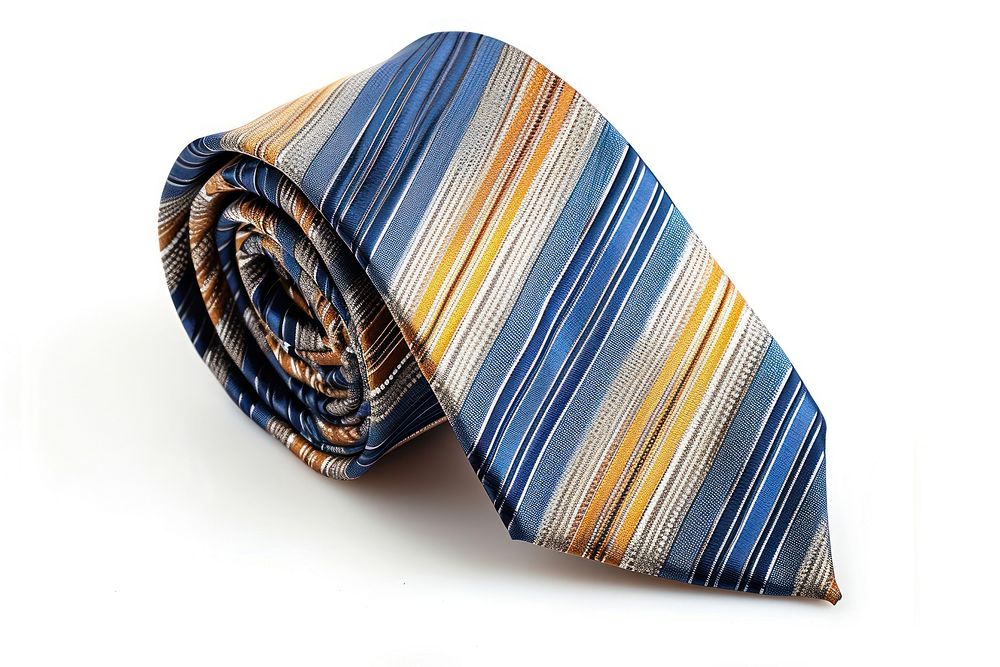 Stripe neck tie necktie white background accessories.